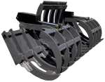 RakeLdr Custom 10ft Loader Rake 2in Tines 36in Wide Hyd Top Clamps With Cutting Edge 02 750px 150x117