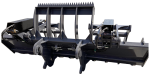 RakeLdr Custom 10ft Loader Rake 2in Tines 36in Wide Hyd Top Clamps With Cutting Edge 03 800px 150x76